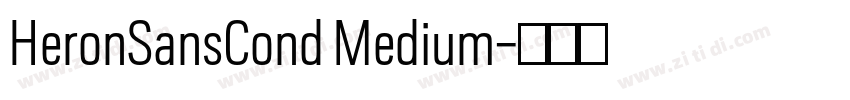 HeronSansCond Medium字体转换